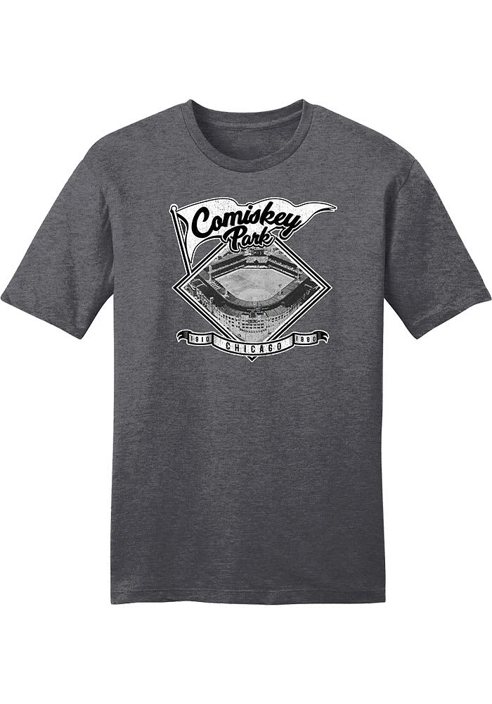 Chicago White Sox Charcoal Comiskey Park Short Sleeve Fashion T Shirt