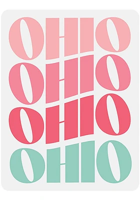 Ohio Vinyl Retro Wave Magnet