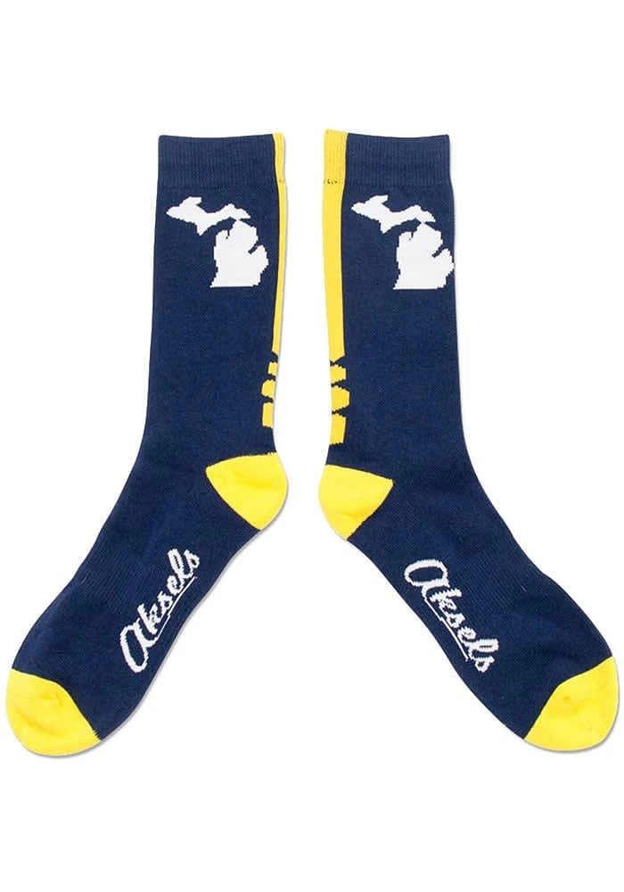 Michigan State Shape Mens Dress Socks