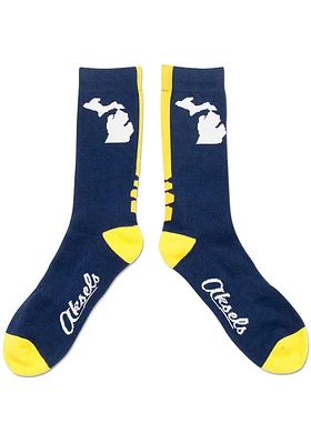 Michigan State Shape Mens Dress Socks