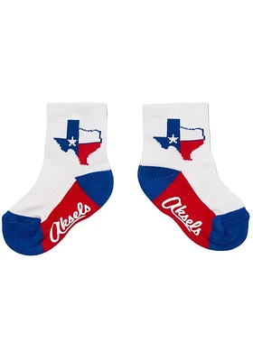 Texas State Shape Baby Quarter Socks