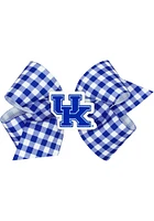 Kentucky Wildcats Gingham Kids Hair Barrette