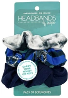 Dallas Mavericks Zipper Scrunchie 3 Pack Womens Headband