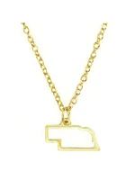 Nebraska 14K Gold Dipped Necklace