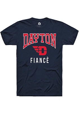 Rally Dayton Flyers Navy Blue Fiancé Short Sleeve Fashion T Shirt