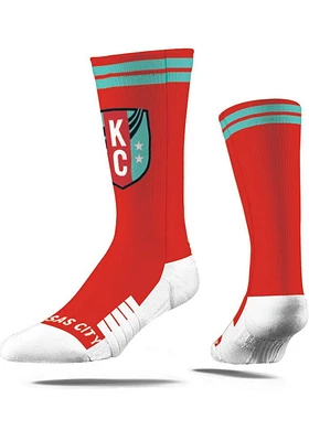 KC Current Strideline Primary Logo Full Sub Design Mens Crew Socks