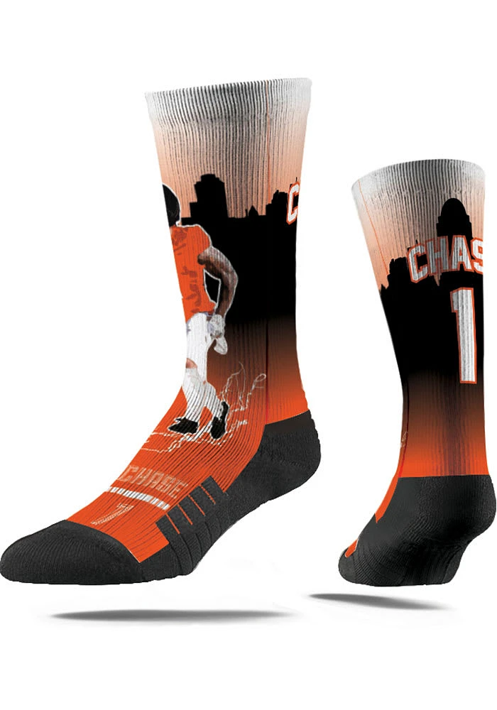 Cincinnati Bengals Strideline Super Hero Mens Crew Socks