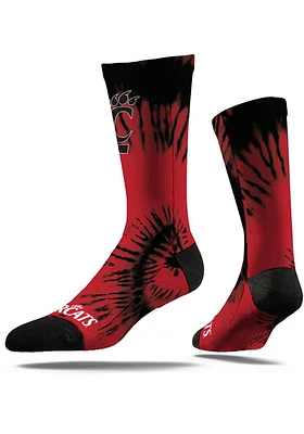 Cincinnati Bearcats Strideline Tie Dye Mens Crew Socks