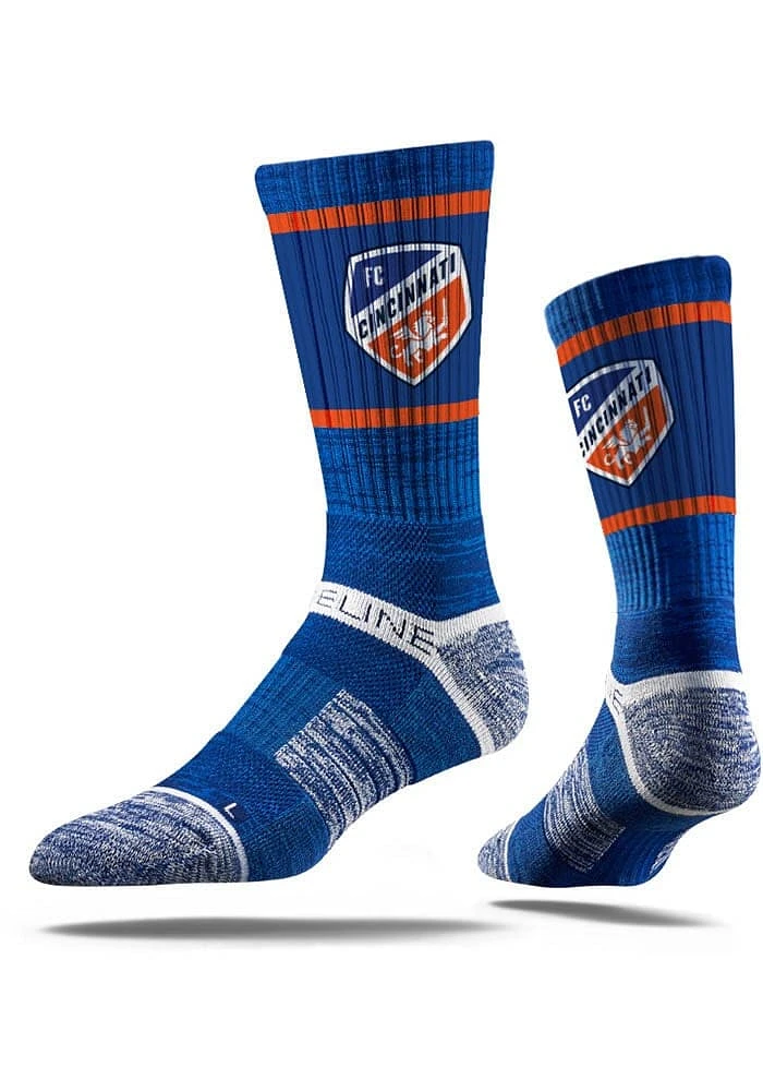 FC Cincinnati Strideline Fashion Logo Premium Mens Crew Socks