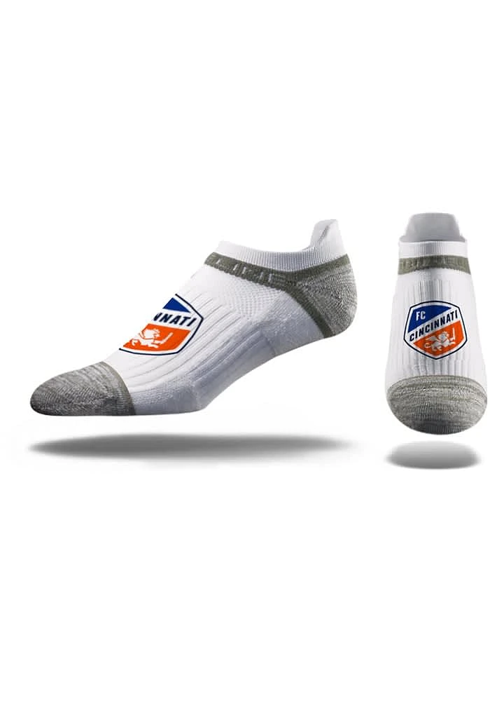 Strideline FC Cincinnati Primary Logo Mens No Show Socks