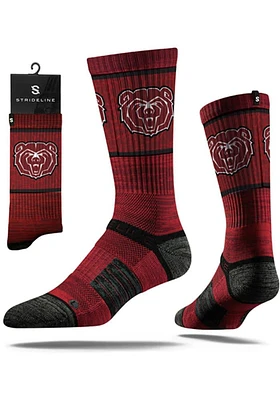 Missouri State Bears Strideline Heather Mens Crew Socks