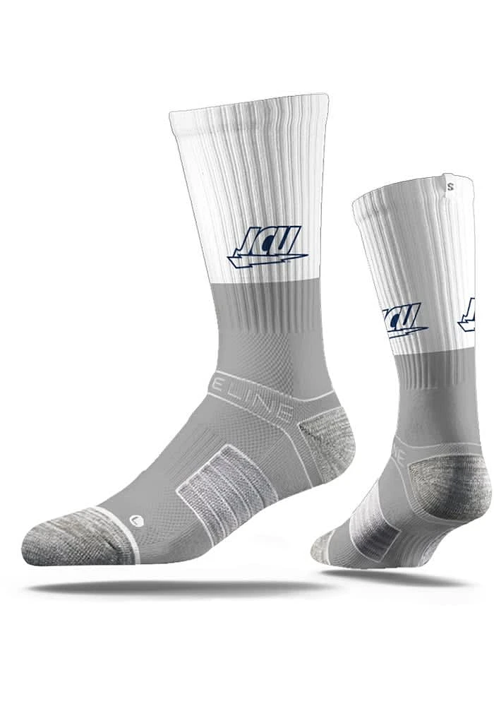 John Carroll Blue Streaks Strideline Split Mens Crew Socks
