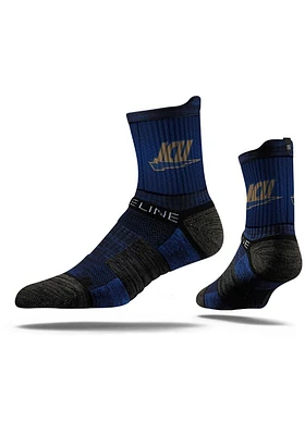 John Carroll Blue Streaks Team Logo Mens Quarter Socks