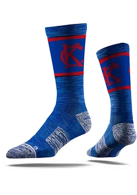 Kansas City Strideline KC Interlock Vivicolor Mens Crew Socks