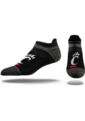 Strideline Cincinnati Bearcats Team Logo Mens No Show Socks