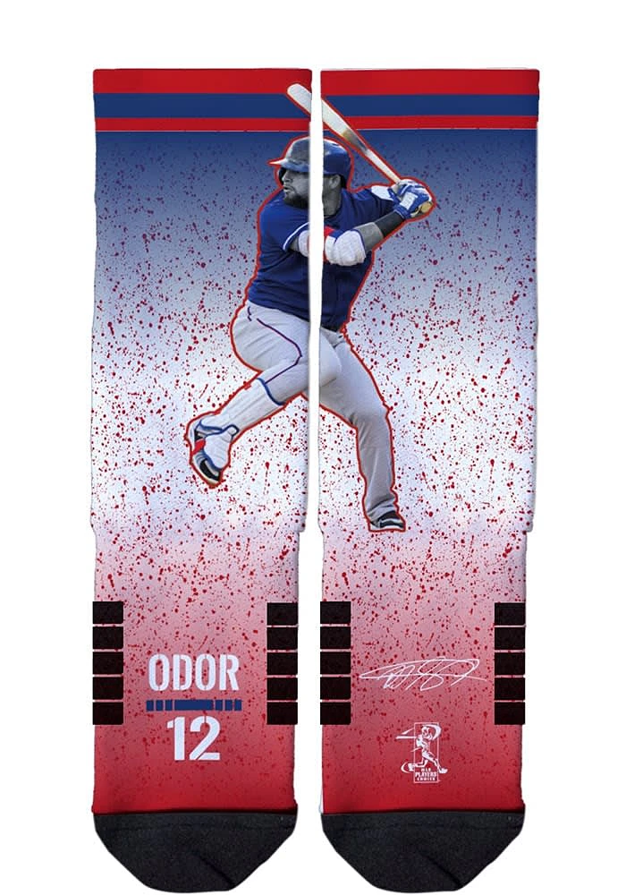 Rougned Odor Texas Rangers Action Mens Crew Socks