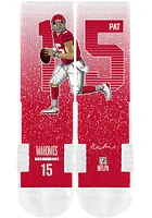 Patrick Mahomes Kansas City Chiefs Action Mens Crew Socks