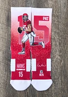 Patrick Mahomes Kansas City Chiefs Action Mens Crew Socks