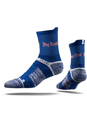 Kansas Jayhawks Pay Heed Mens Quarter Socks