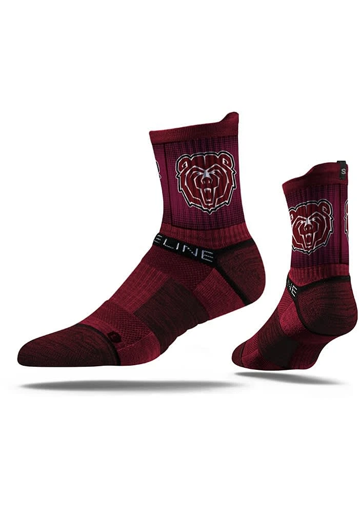 Missouri State Bears Performance Mens Quarter Socks