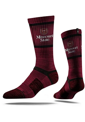 Missouri State Bears Strideline Performance Mens Crew Socks