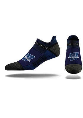 Strideline Washburn Ichabods Performance Mens No Show Socks