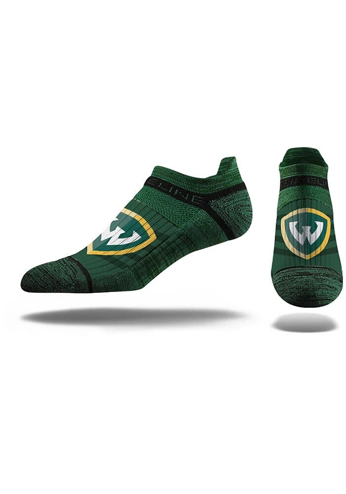 Strideline Wayne State Warriors Performance Mens No Show Socks