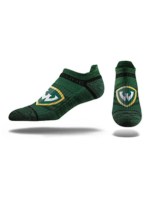 Strideline Wayne State Warriors Performance Mens No Show Socks