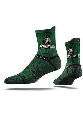 Wright State Raiders Performance Mens Quarter Socks