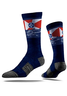 Wichita Strideline Skyline Mens Crew Socks