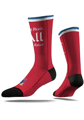 Kansas Jayhawks Strideline Pay Heed Mens Crew Socks