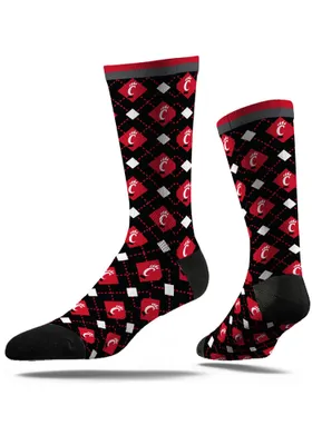 Cincinnati Bearcats Repeat Graphic Mens Argyle Socks