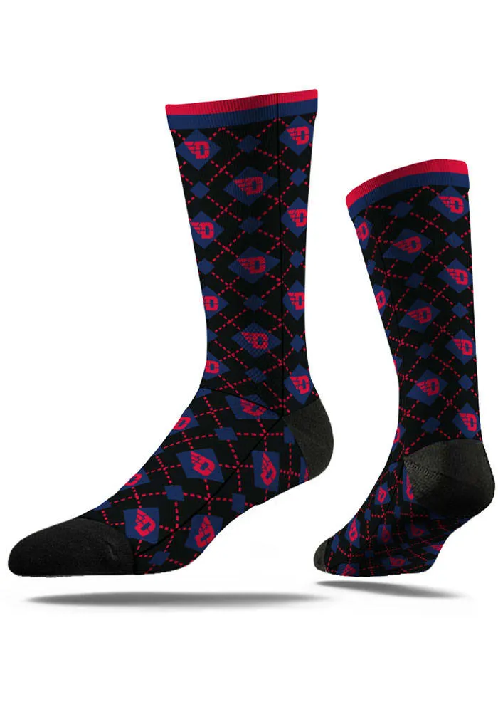 Dayton Flyers Repeat Mens Argyle Socks