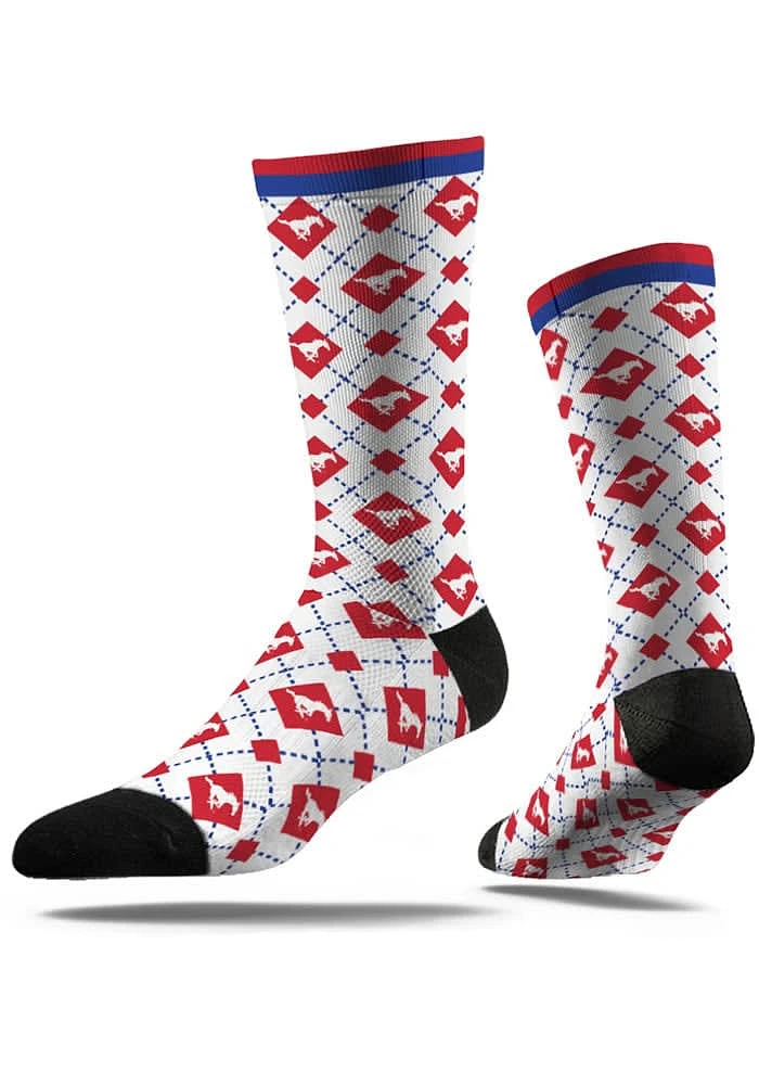 SMU Mustangs Repeat Mens Argyle Socks