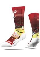 Cincinnati Bearcats Strideline Basketball Court Mens Crew Socks