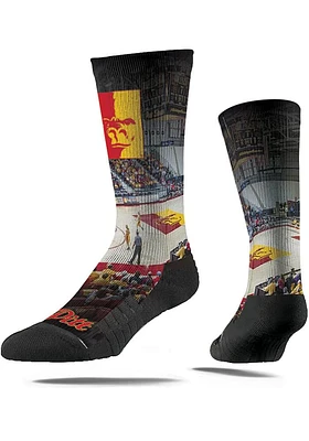 Pitt State Gorillas Strideline Basketball Court Mens Crew Socks