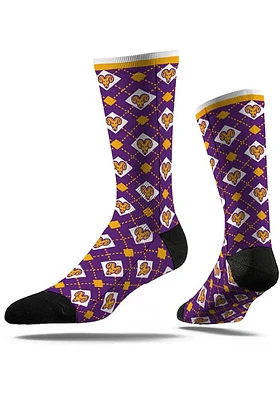 West Chester Golden Rams Repeat Mens Argyle Socks
