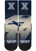 Xavier Musketeers Strideline Basketball Court Mens Crew Socks