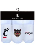 Strideline Cincinnati Bearcats 3PK Baby Quarter Socks