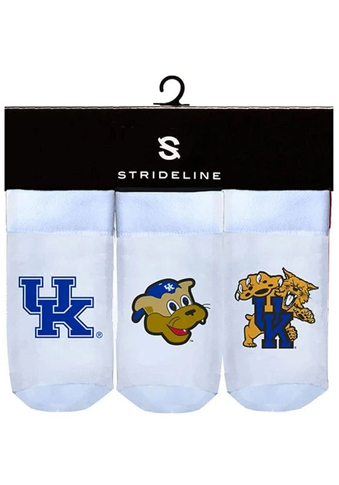 Strideline Kentucky Wildcats 3PK Baby Quarter Socks