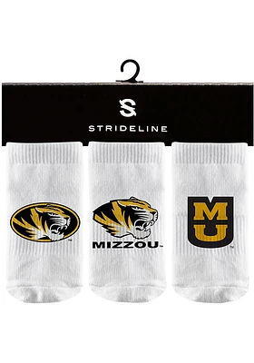 Strideline Missouri Tigers 3PK Baby Quarter Socks