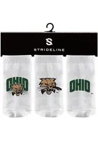 Strideline Ohio Bobcats 3PK Baby Quarter Socks