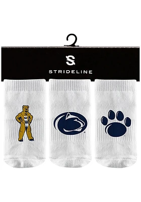 Strideline Penn State Nittany Lions 3PK Baby Quarter Socks