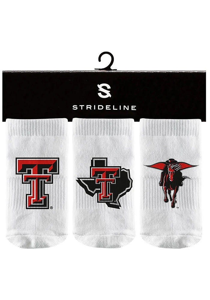 Strideline Texas Tech Red Raiders 3PK Baby Quarter Socks