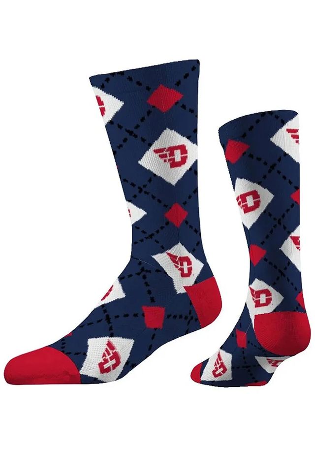 Dayton Flyers Repeat Mens Argyle Socks