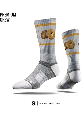 St Louis Strideline Bread Sliced Bagel Mens Crew Socks