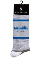 St Louis Strideline Skyline Mens Crew Socks