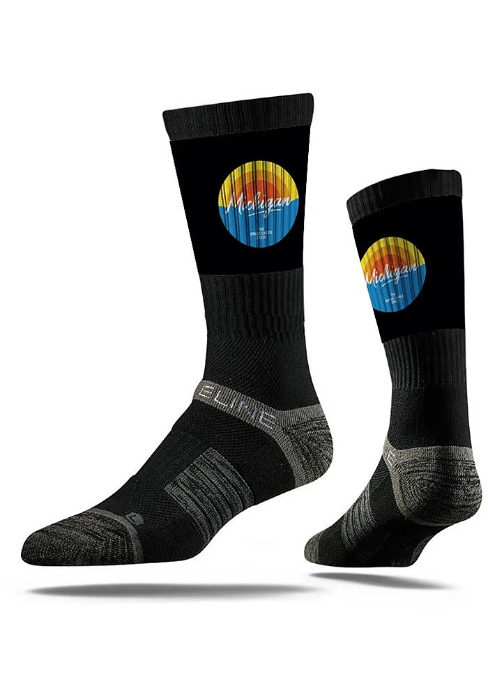 Michigan Strideline Great Lakes State Mens Crew Socks