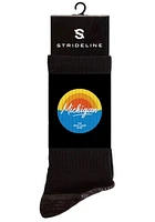 Michigan Strideline Great Lakes State Mens Crew Socks