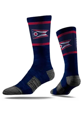 Ohio Strideline Flag Mens Crew Socks